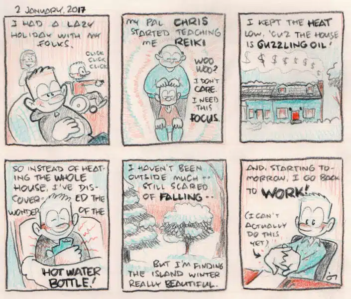 sketch comic about my 2016 holidays