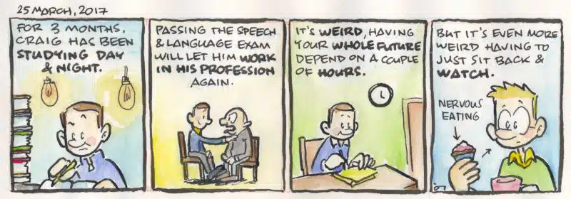comic: Craig taking his test