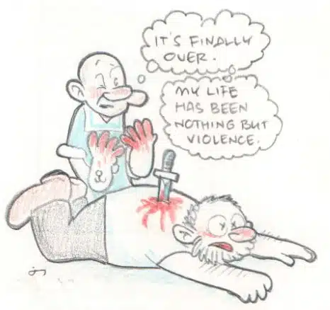 comic: Popeye kills Bluto