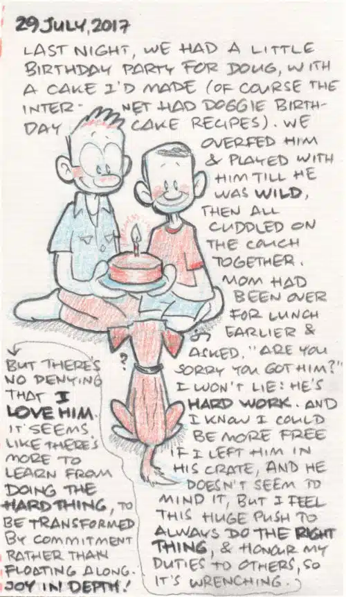 Doug birthday cartoon