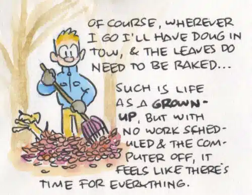 comic: taking Doug along