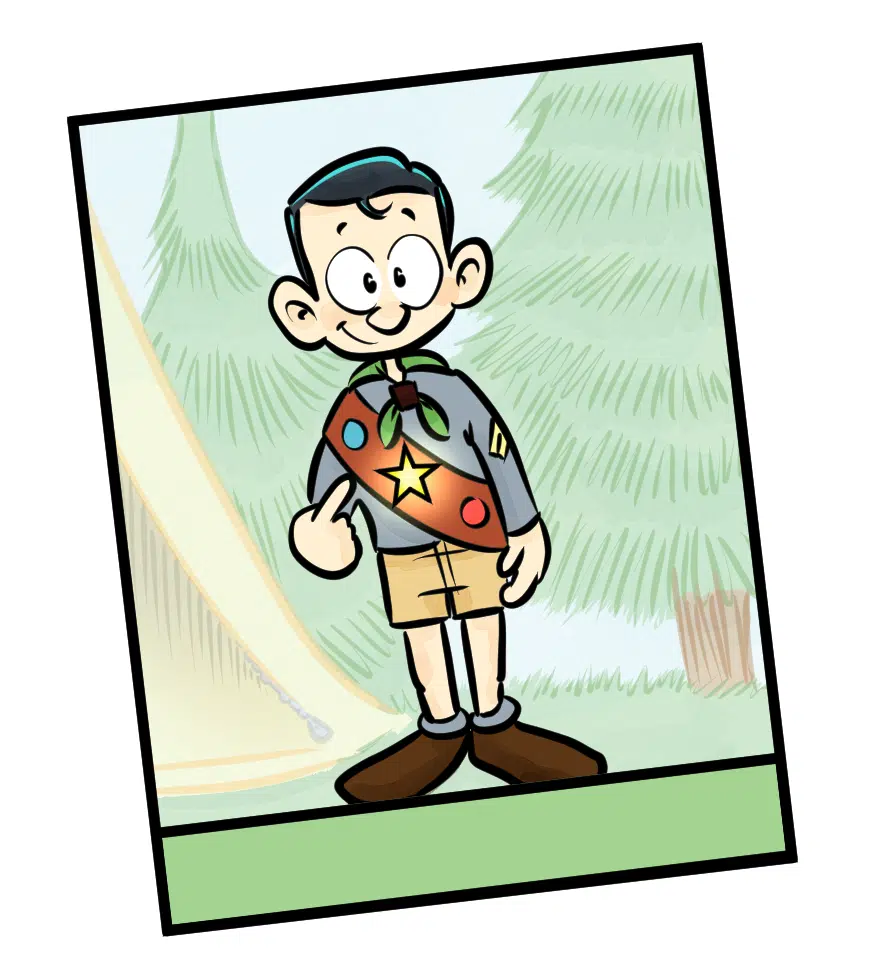 Boy Scout cartoon