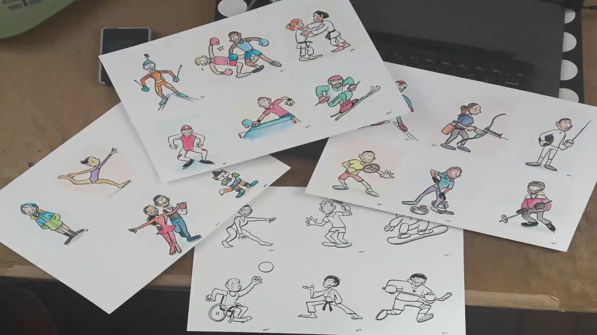 Canada Winter Games illustrations by Hame