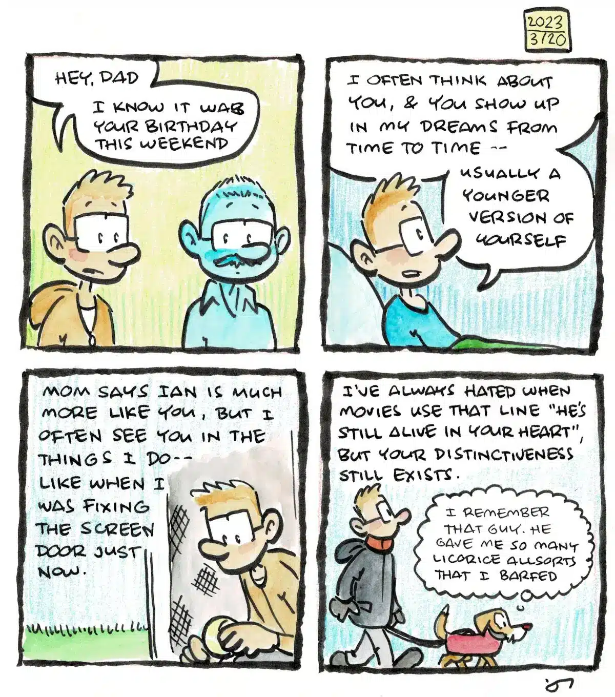 Diary comic: Remembering my dad