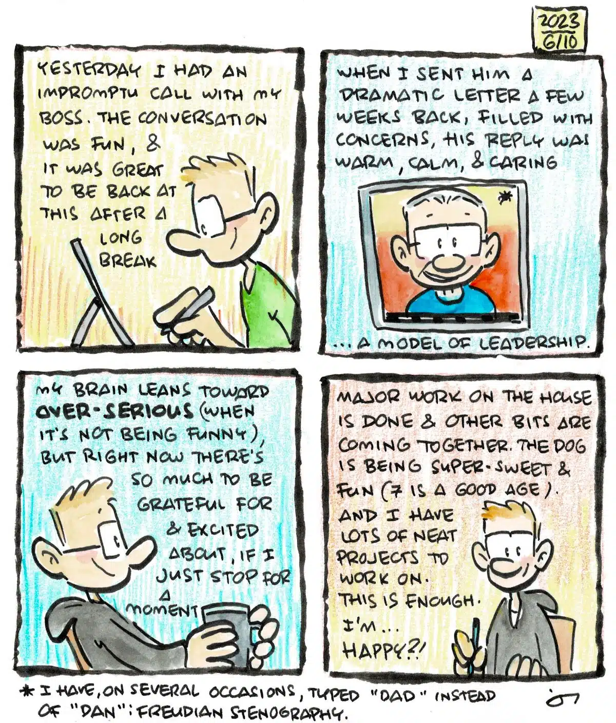 Diary comic: Feeling kind of on top of things