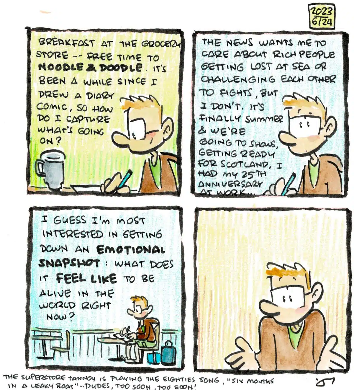 Diary comic: I most want to write about what I'm feeling