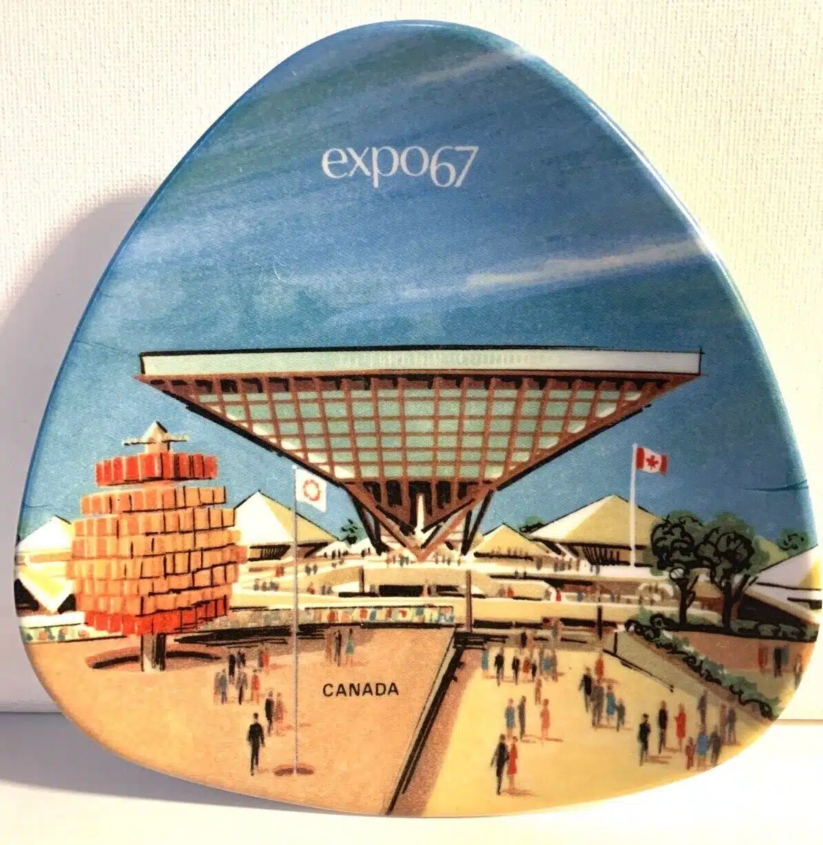 Expo 67 plastic souvenir tray